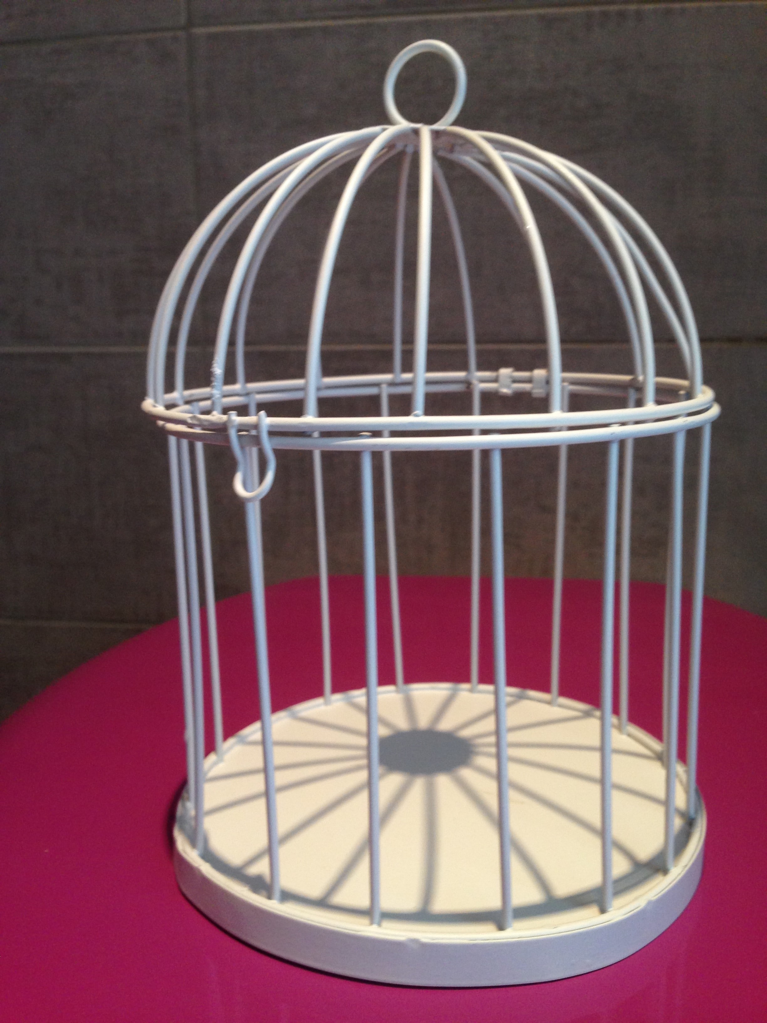 Mini cage grise hauteur 20&nbspcm
