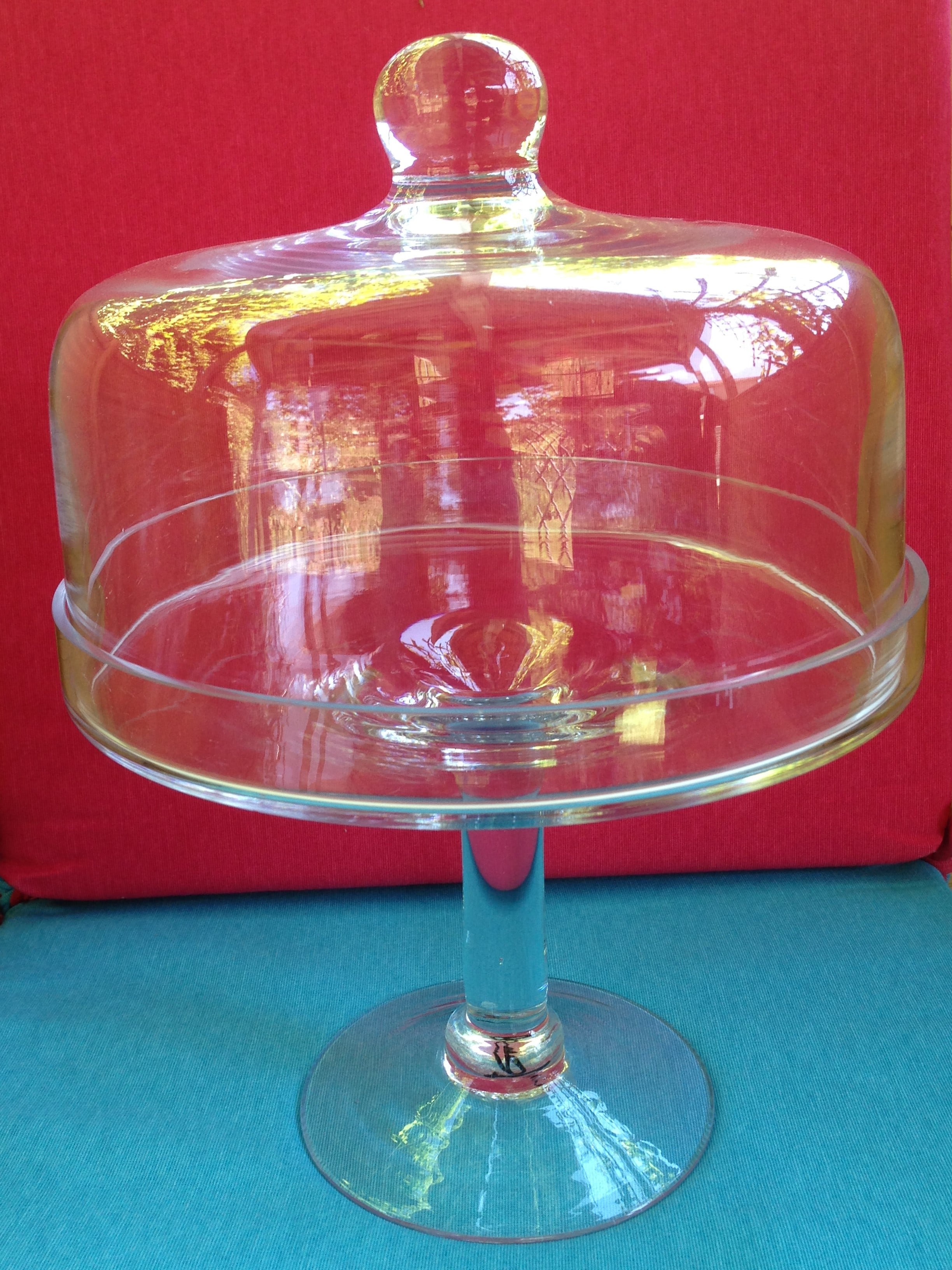 Cloche sur pied diamètre 23&nbspcm hauteur 34&nbspcm