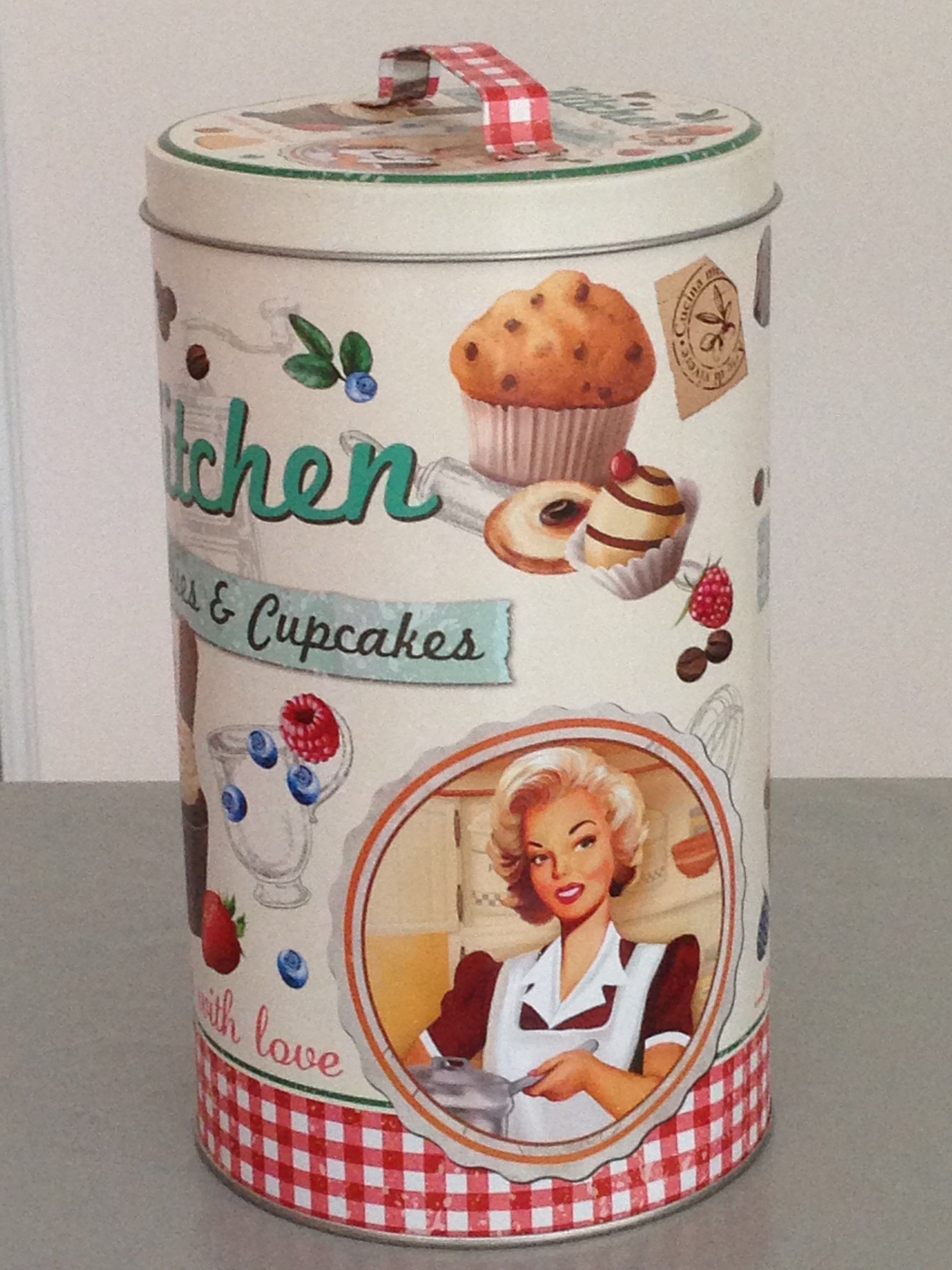 Boîte en fer cupcakes