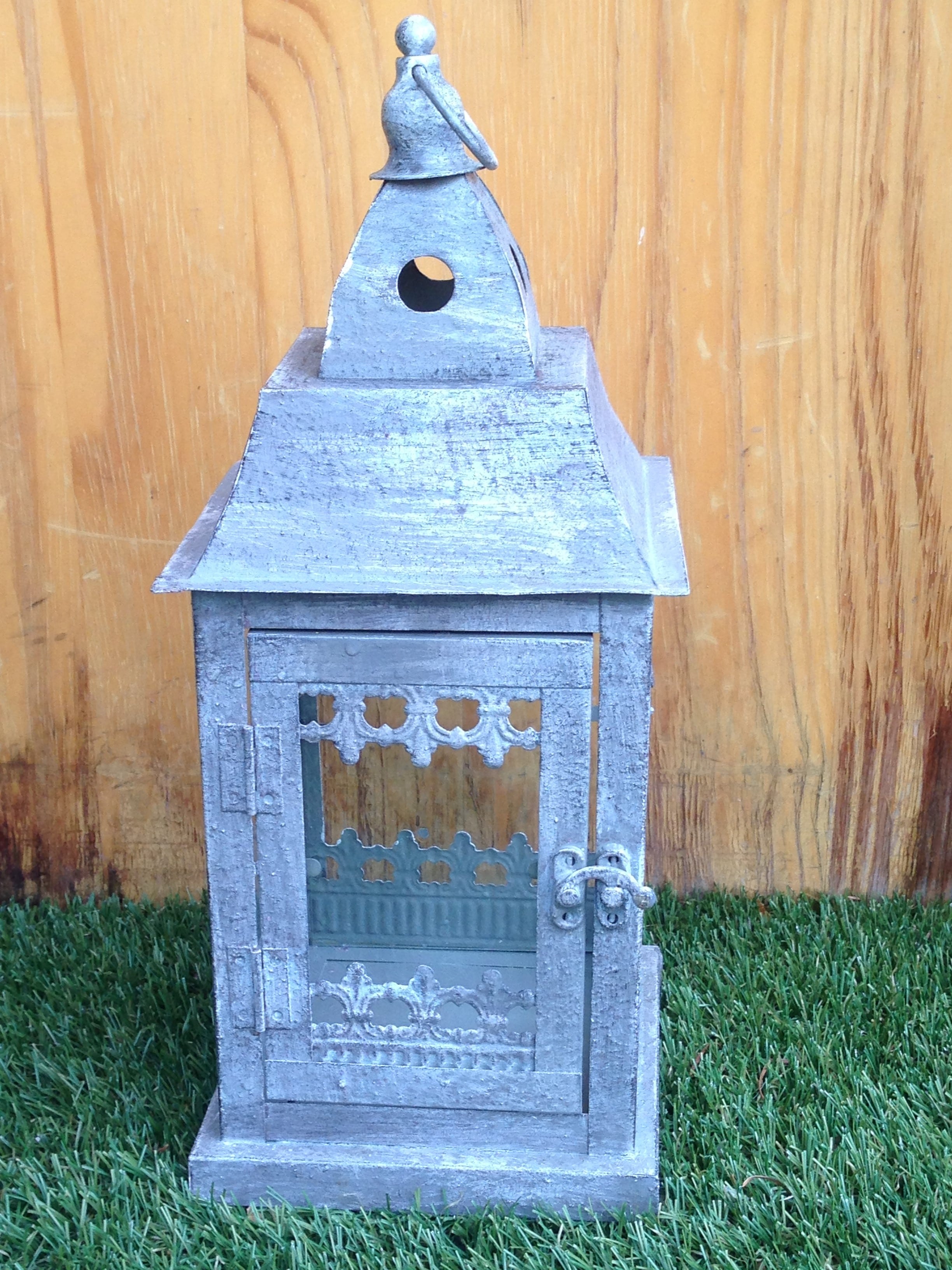 Lanterne gris foncé hauteur 31&nbspcm