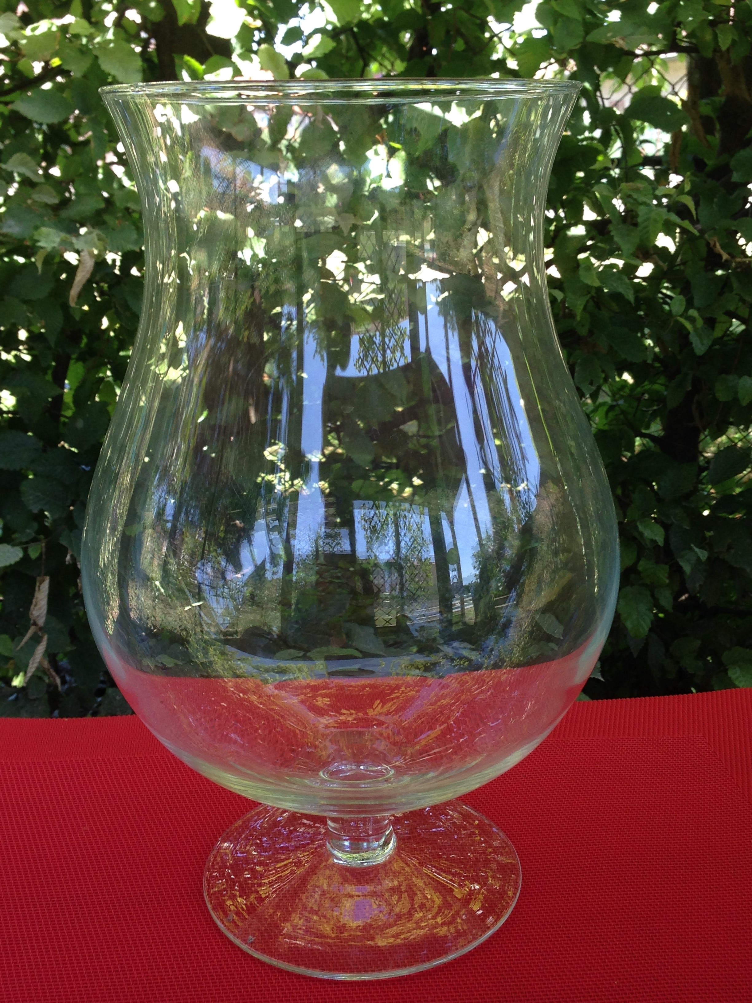Vase sur pied hauteur 32&nbspcm