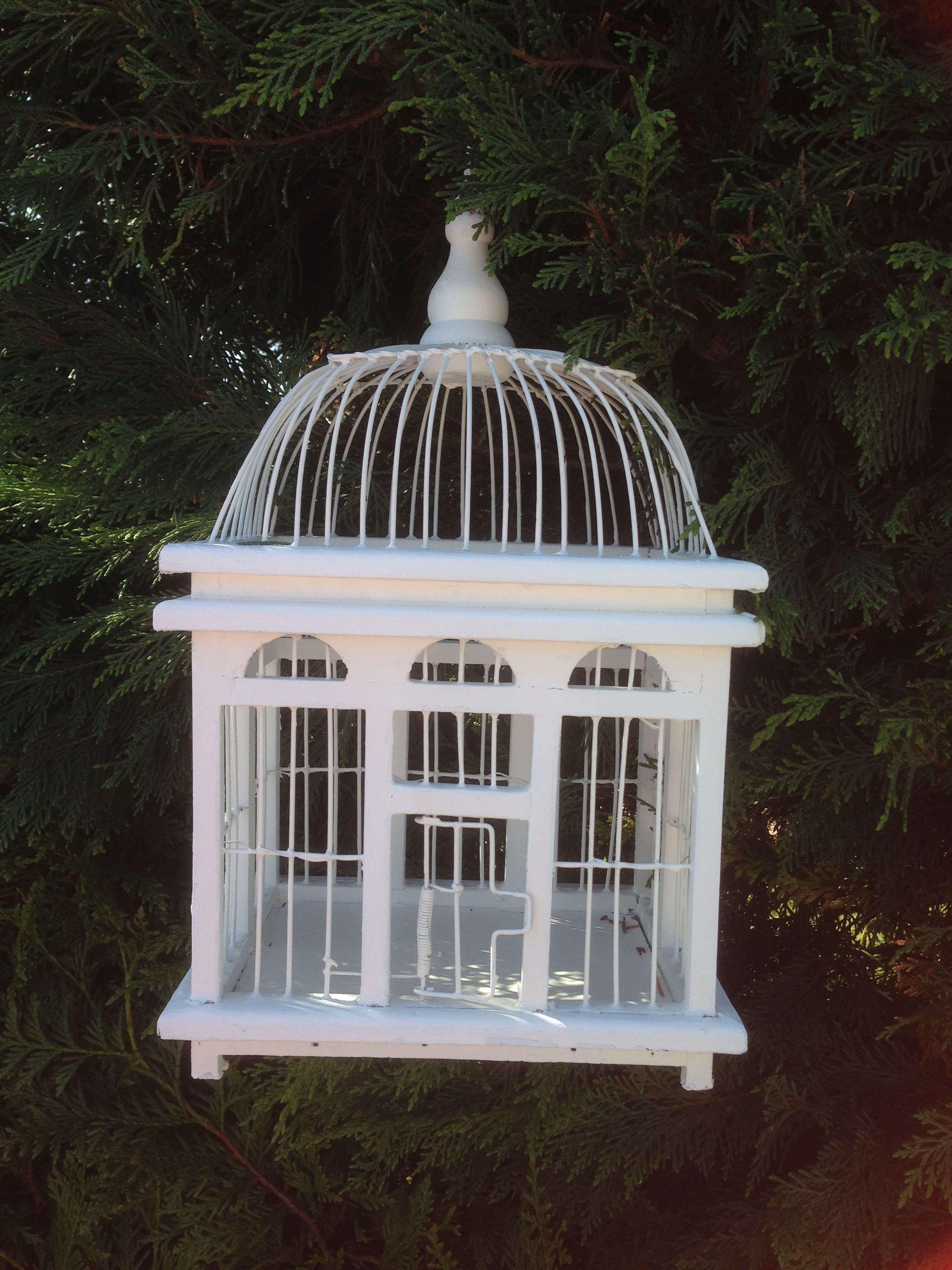 Cage blanche 22 x 16,5 x 32,5&nbspcm