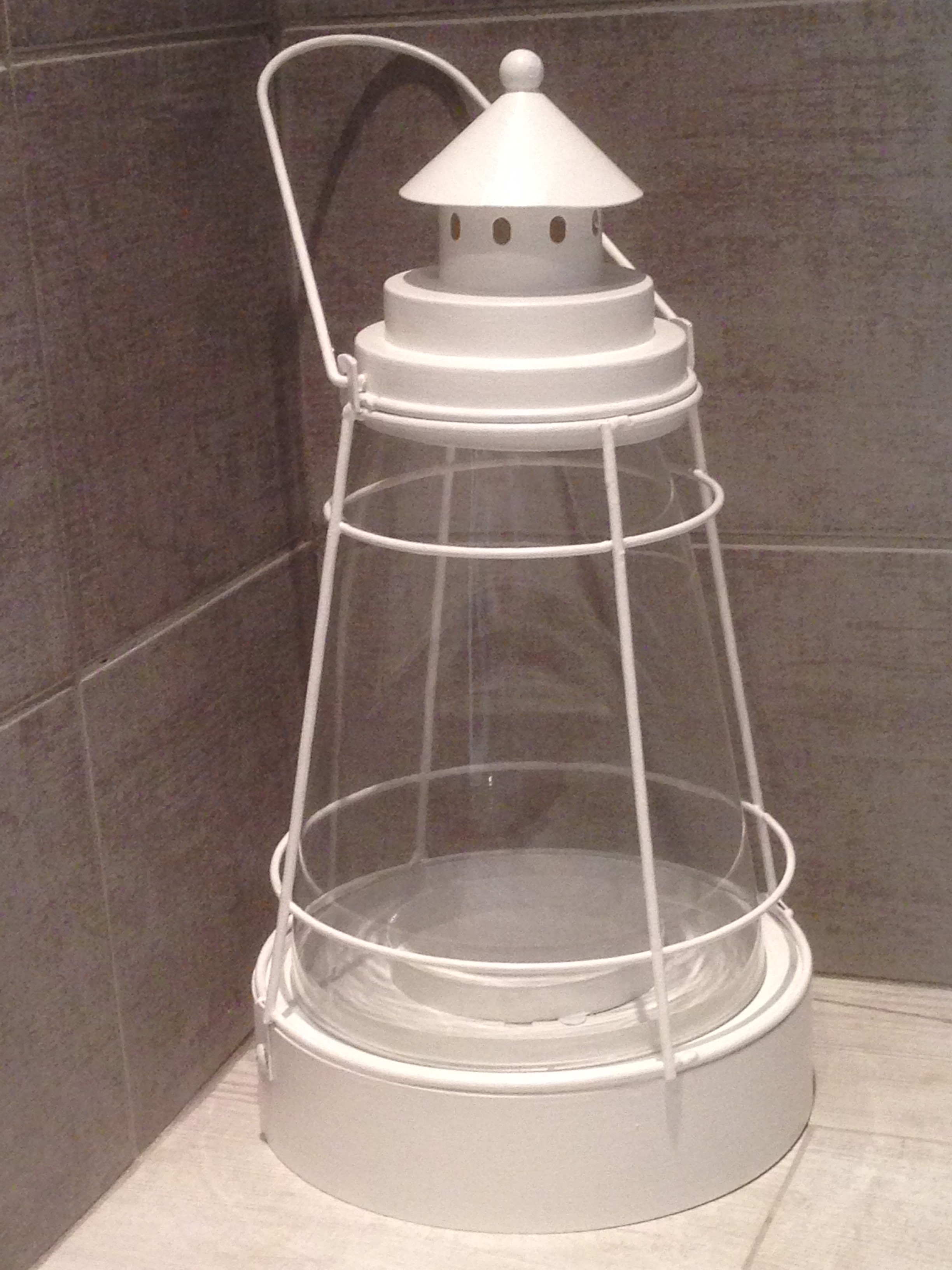 Lanterne phare blanche