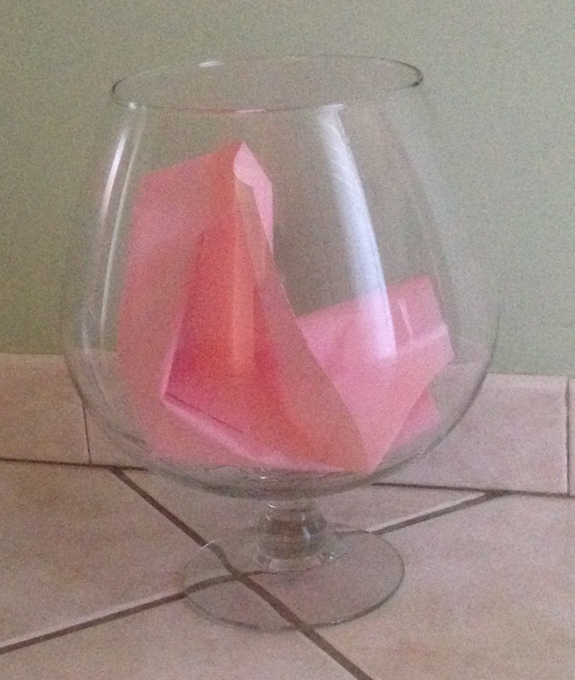 Vase verre à cognac grand modèle 30&nbspcm de haut