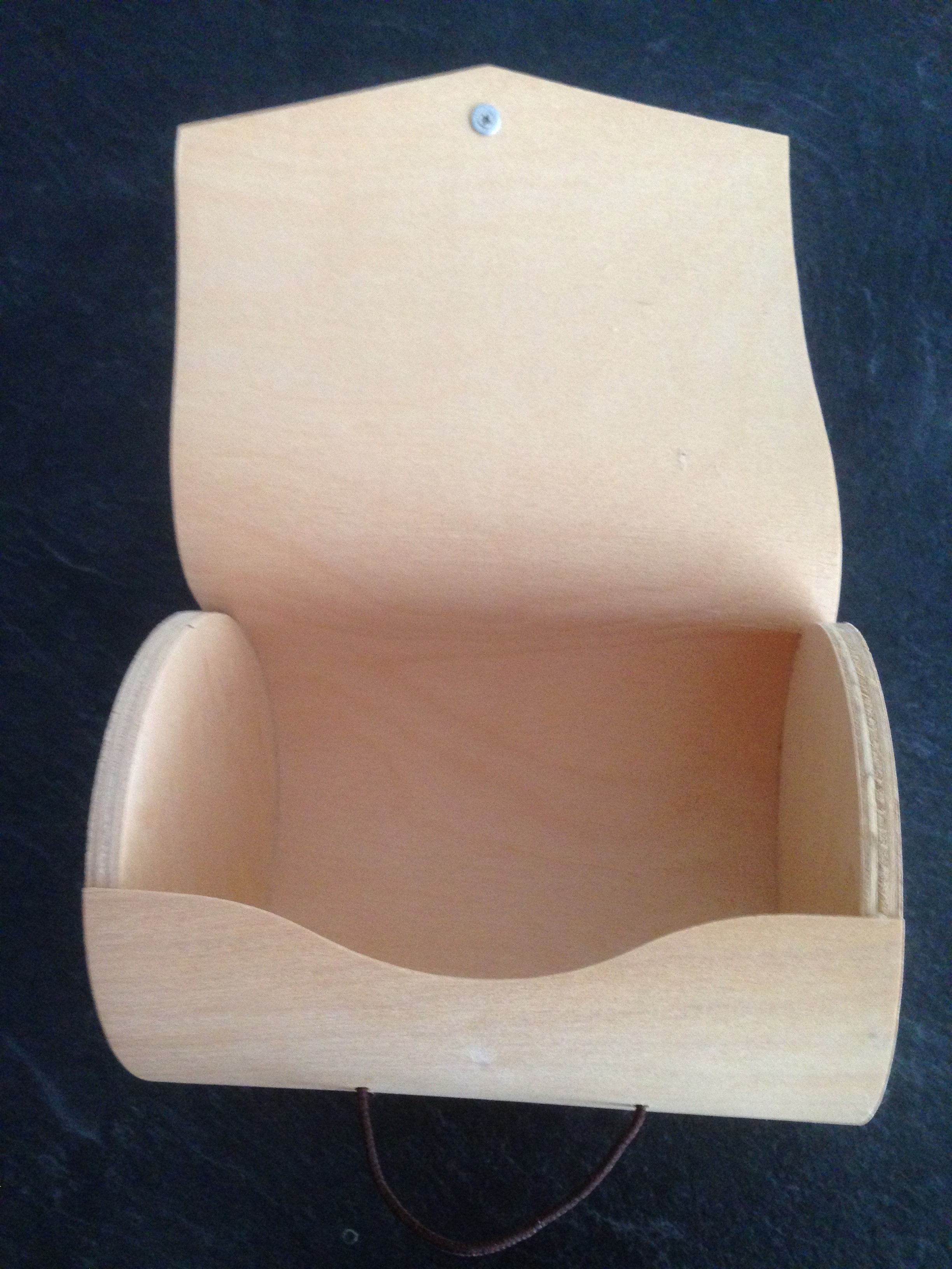 Intérieur boîte en bois pour alliances
