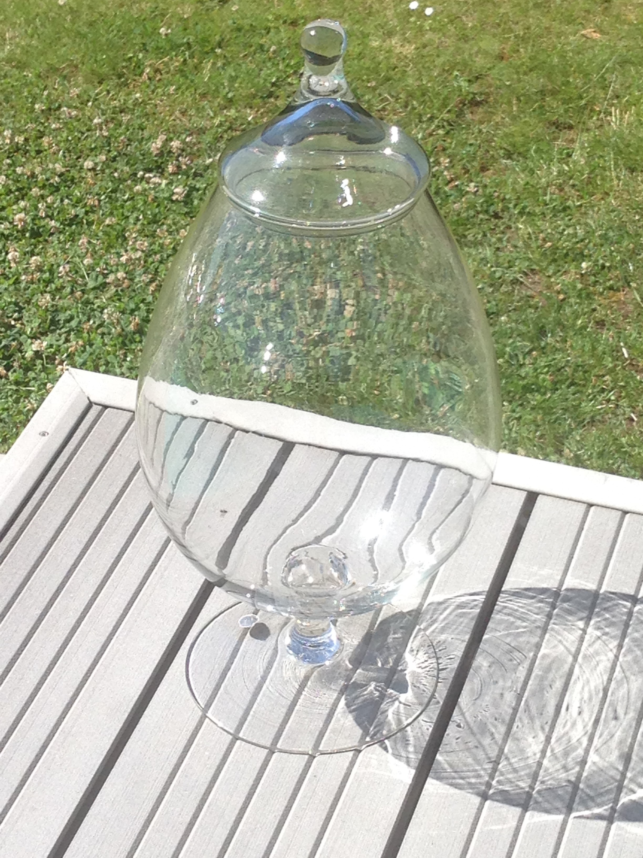Gros vase bonbonnière