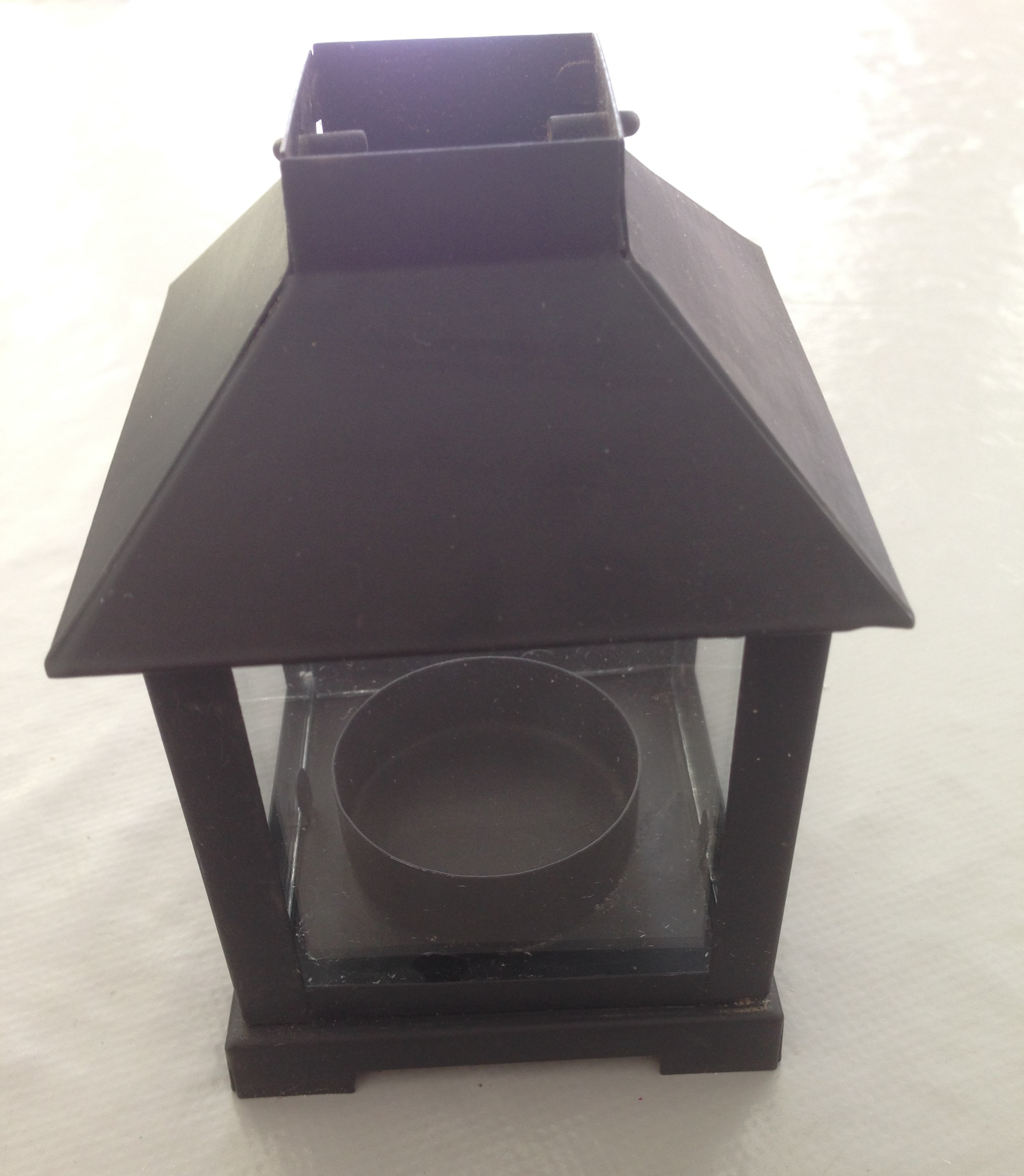 Lanterne de table noire