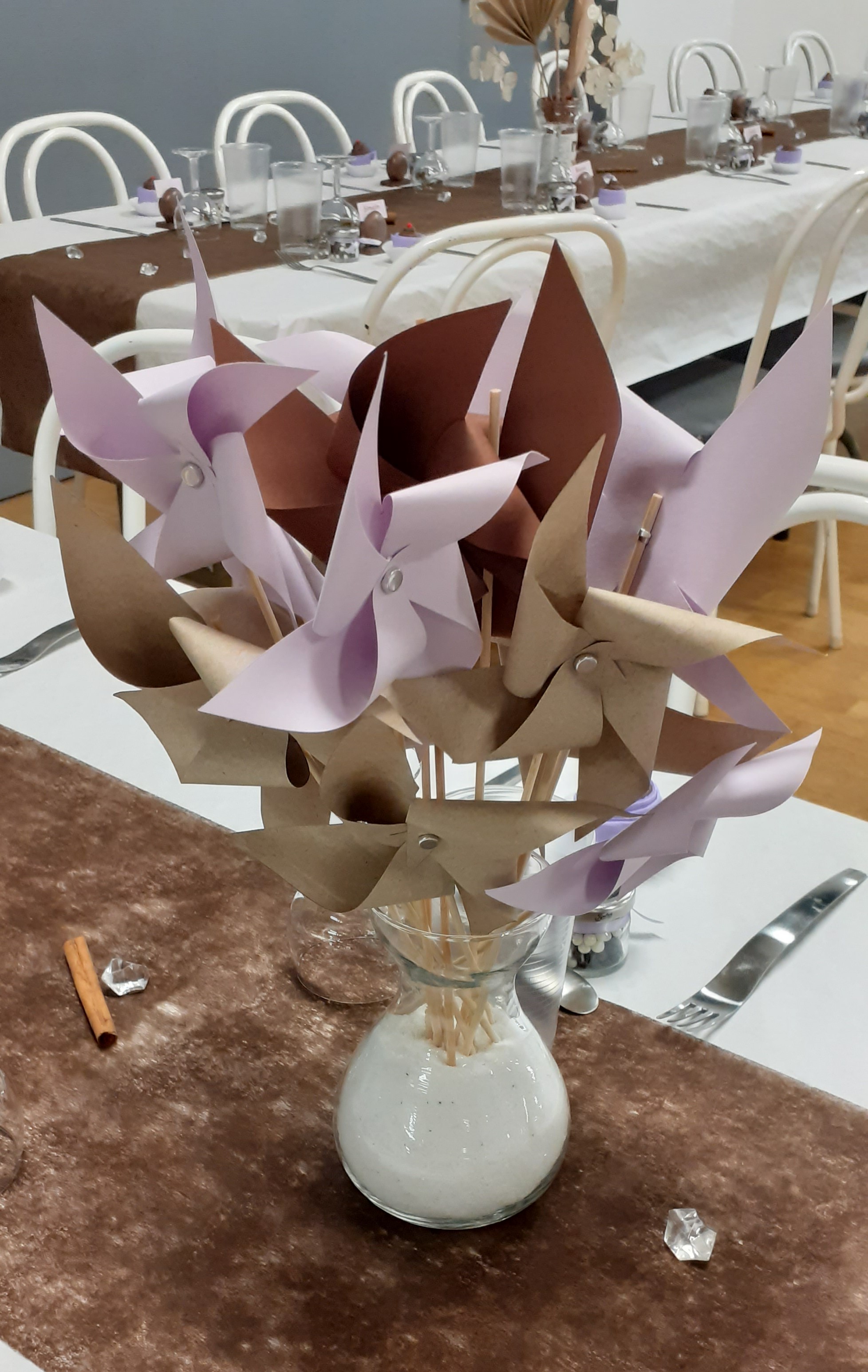 Bouquet dans les tons chocolat Milka