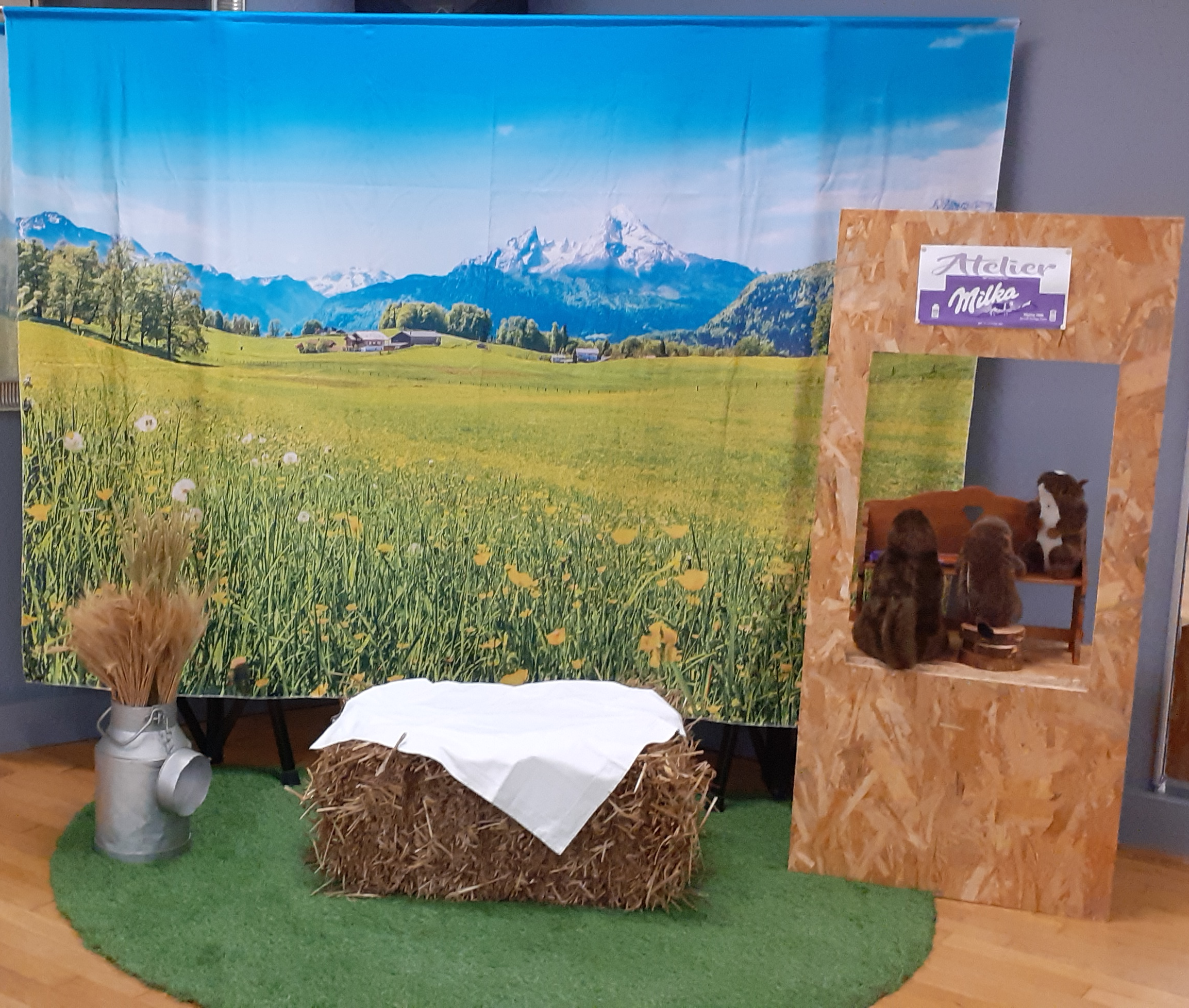 Décor photos : ambiance chocolat Milka